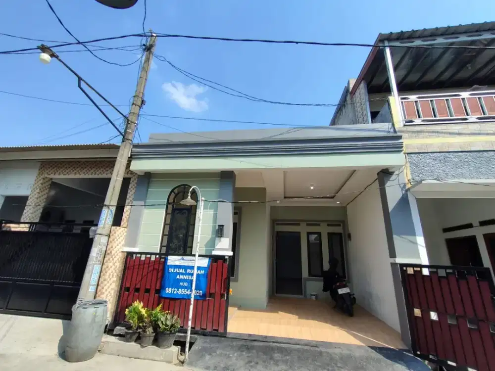 DI JUAL RUMAH MURAH DI GRAMAPURI PERSADA CIKARANG CARPORT LUAS
