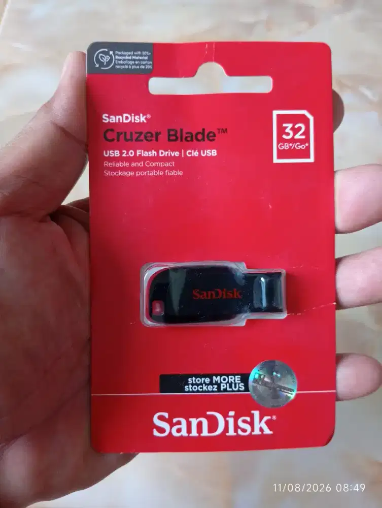 SanDisk Cruzer Blade USB 2.0 CZ50 32GB 64GB Ori