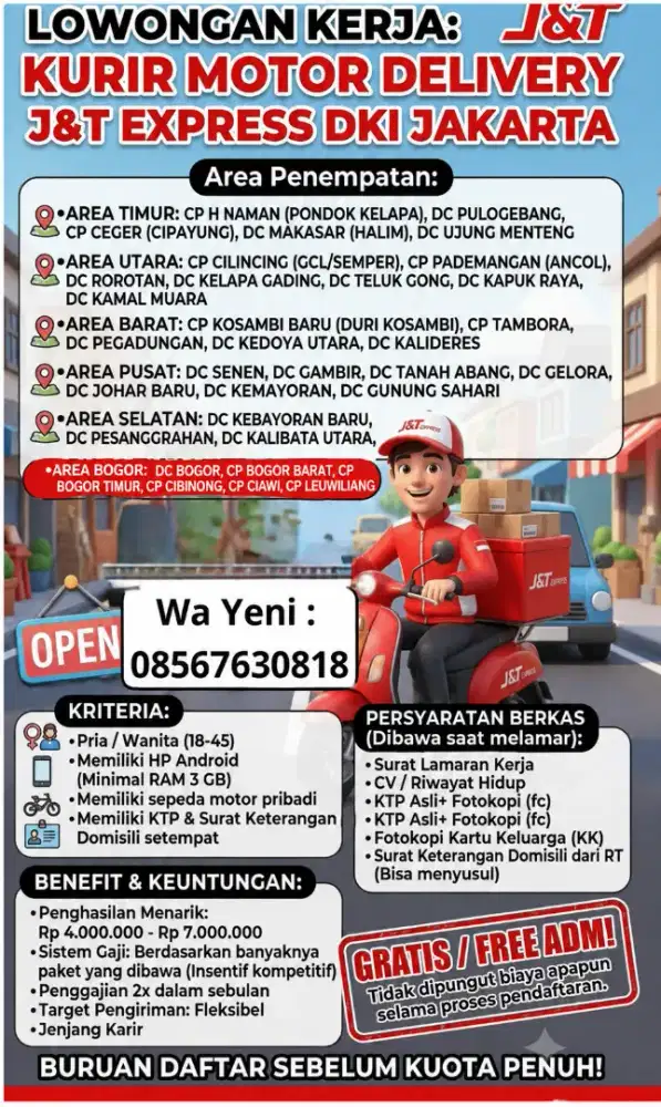 Lowongan kerja J&T