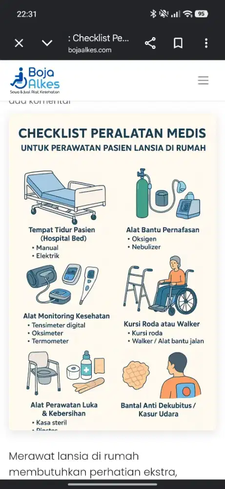 Butuh cepat caregiver untuk di RS dan pendampinan di rumah