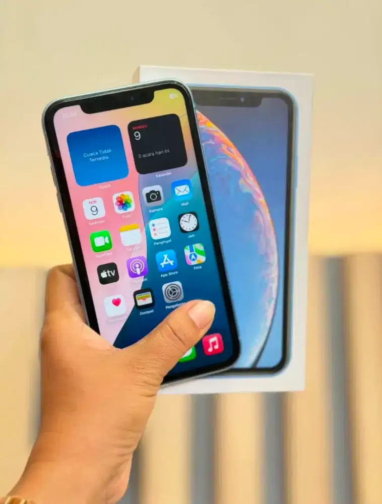 Iphone XR 128GB Biru Wifi Only Lengkap