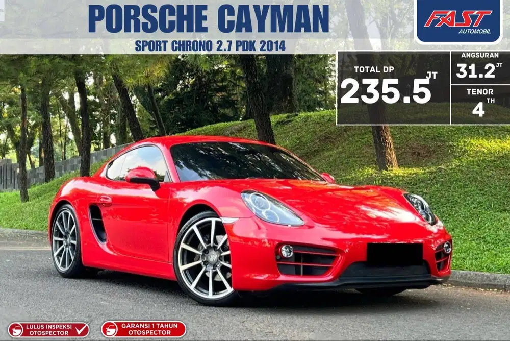 LOW KM 17RB PORSCHE CAYMAN 2014 SPORT CHRONO 2.7 PDK & NOPOL B GANJIL
