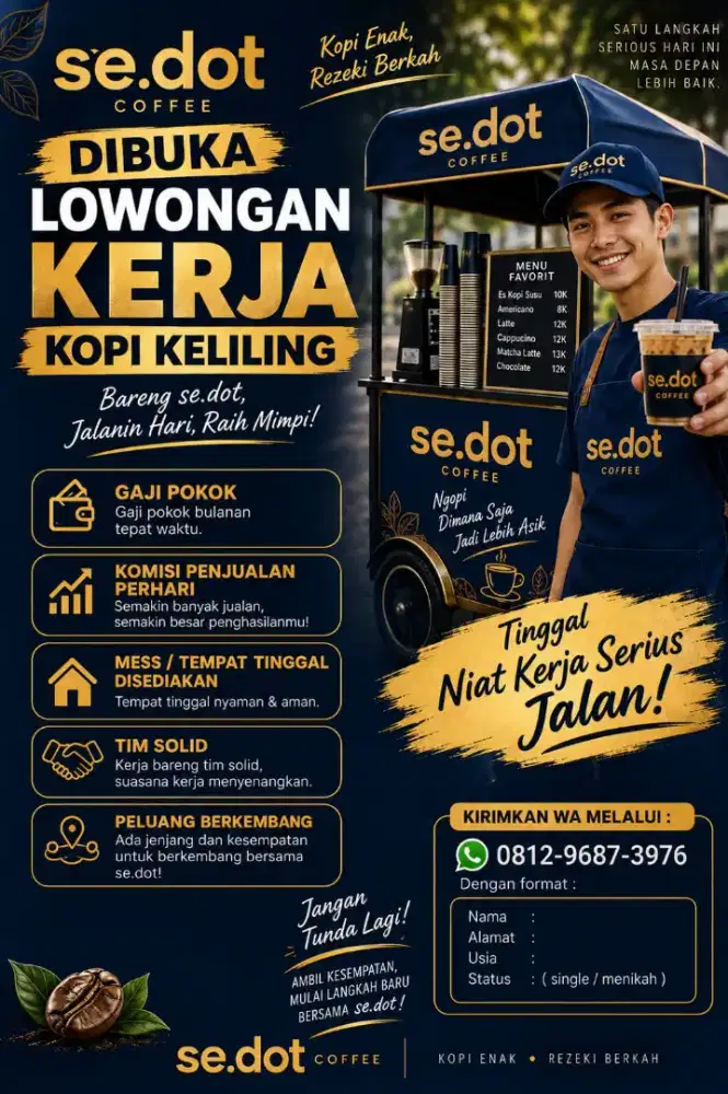 DIBUTUHKAN ORANG YANG MAU KERJA