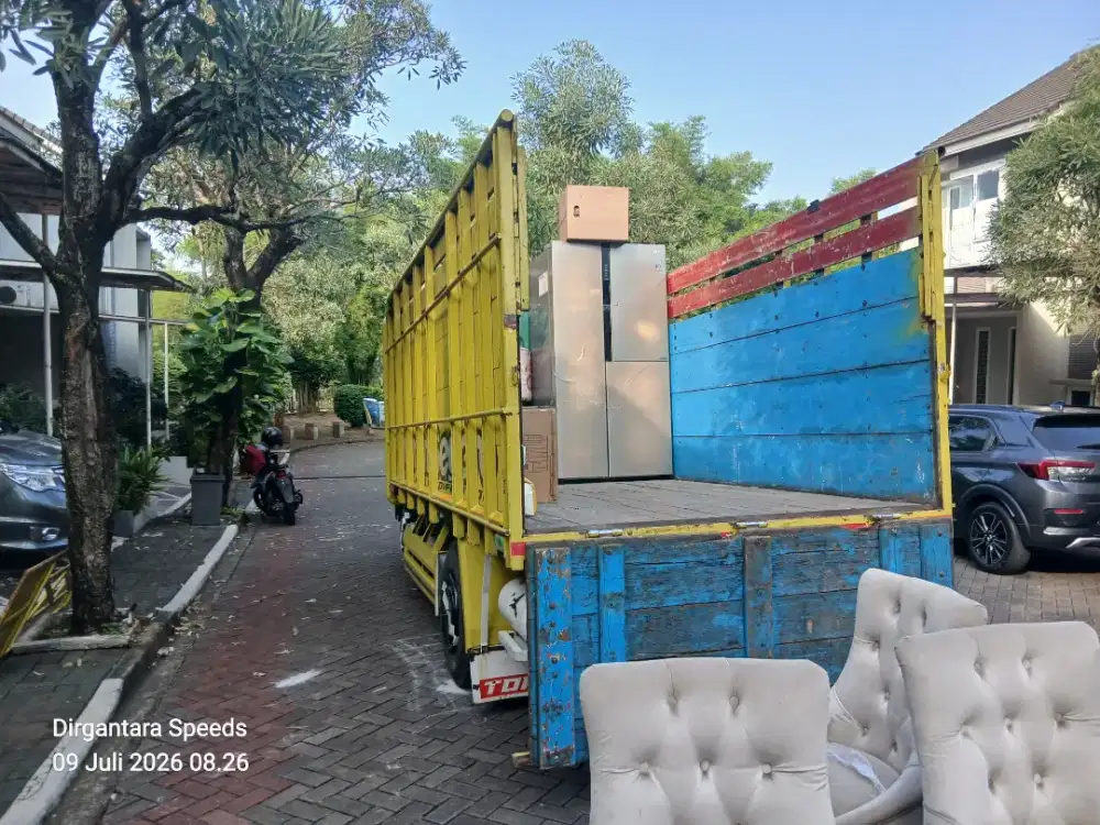 Sewa truk pindahan rumah kantor apartement kos2an gudang dll