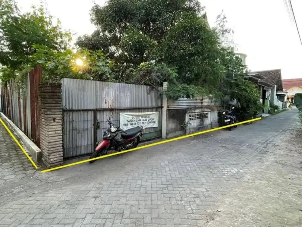 Dijual Tanah Hook SHM 5 Menit Balai Kota Walikota Jogja