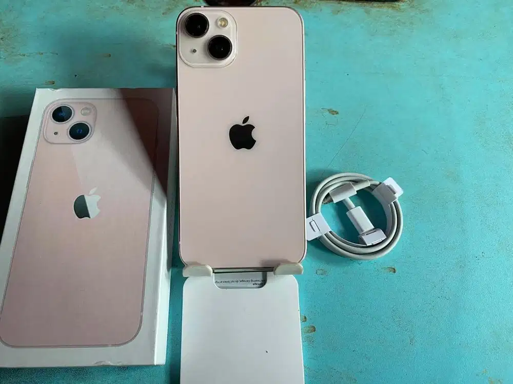 Iphone 13 128gb pink inter all operator fullset mulus no minus
