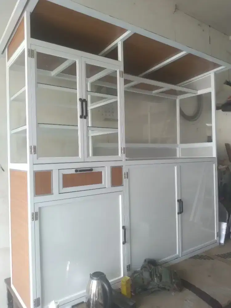 Gerobak full aluminium tebal ex sisa pameran UMKM dijual 4 jt BARU100%