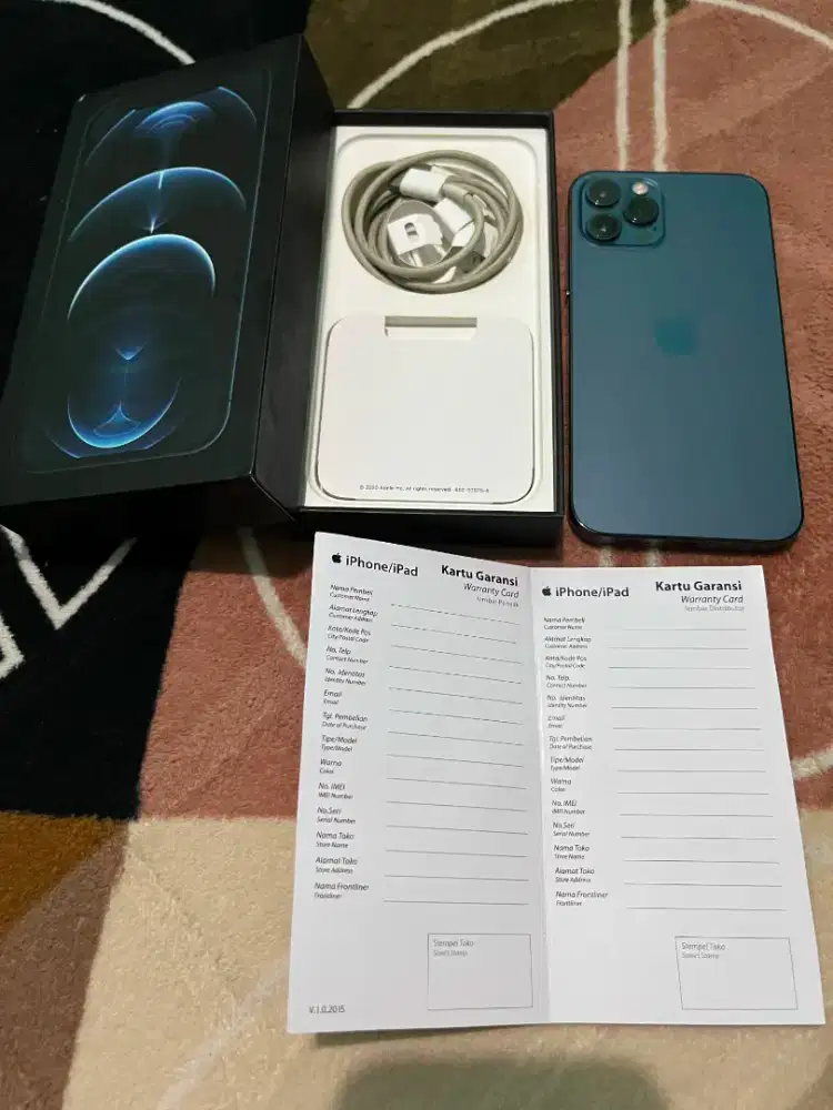 Dijual iPhone 12 Pro 256gb Pacific Blue Ori Ex-Ibox