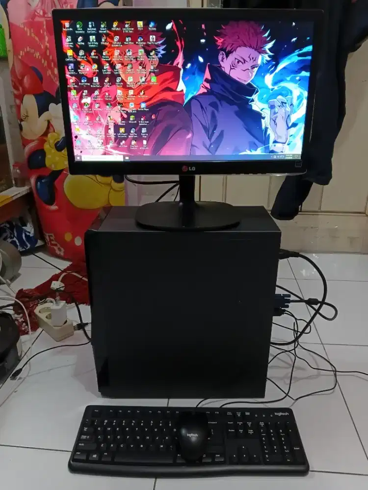 PC GAMING FULSET + LCD + RAM 8 GB + VGA 1 GB + HD 500 GB + GAMES APP