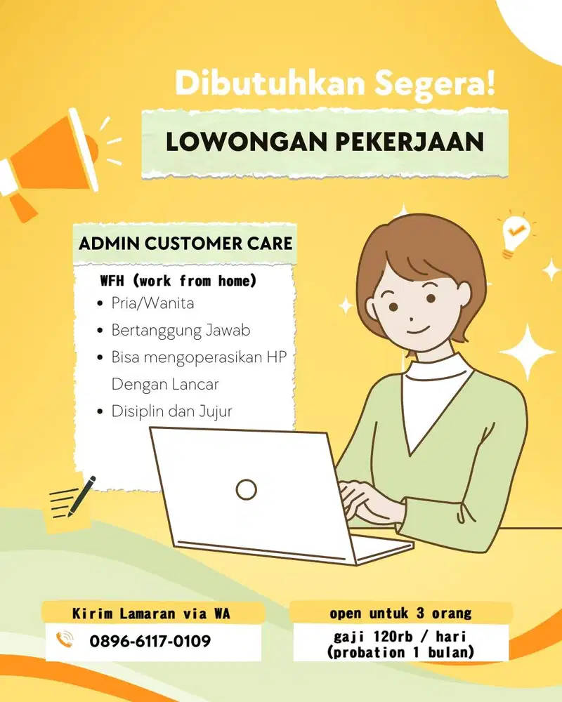 Lowongan Kerja Admin Sales Pelayanan