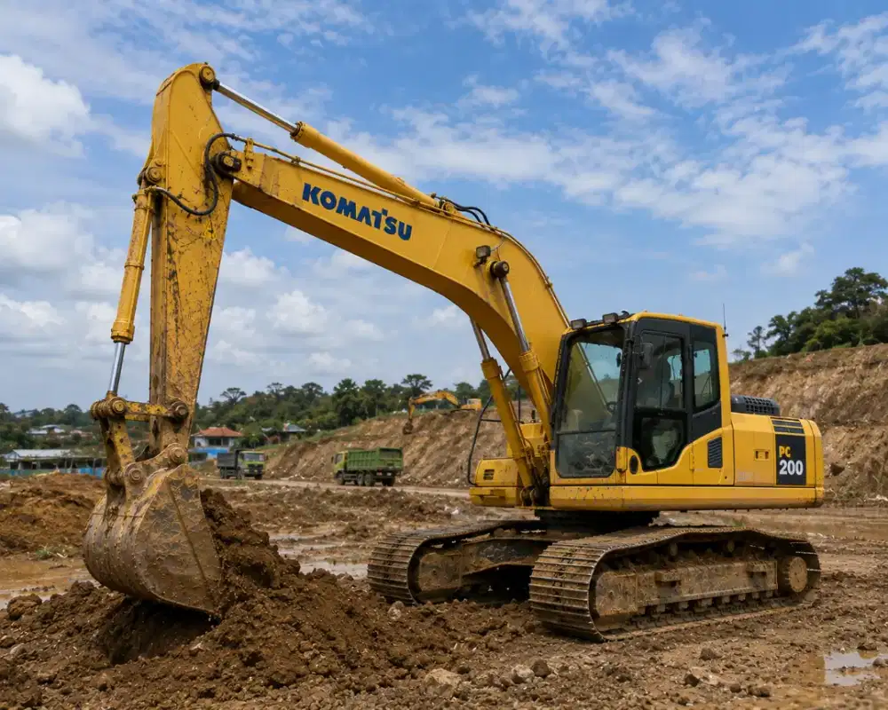 Sewa Excavator, Vibro Roller