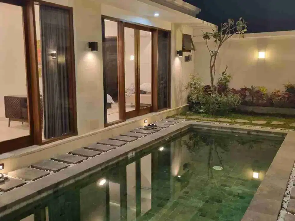 villa minimalis modern fully furnished renon area