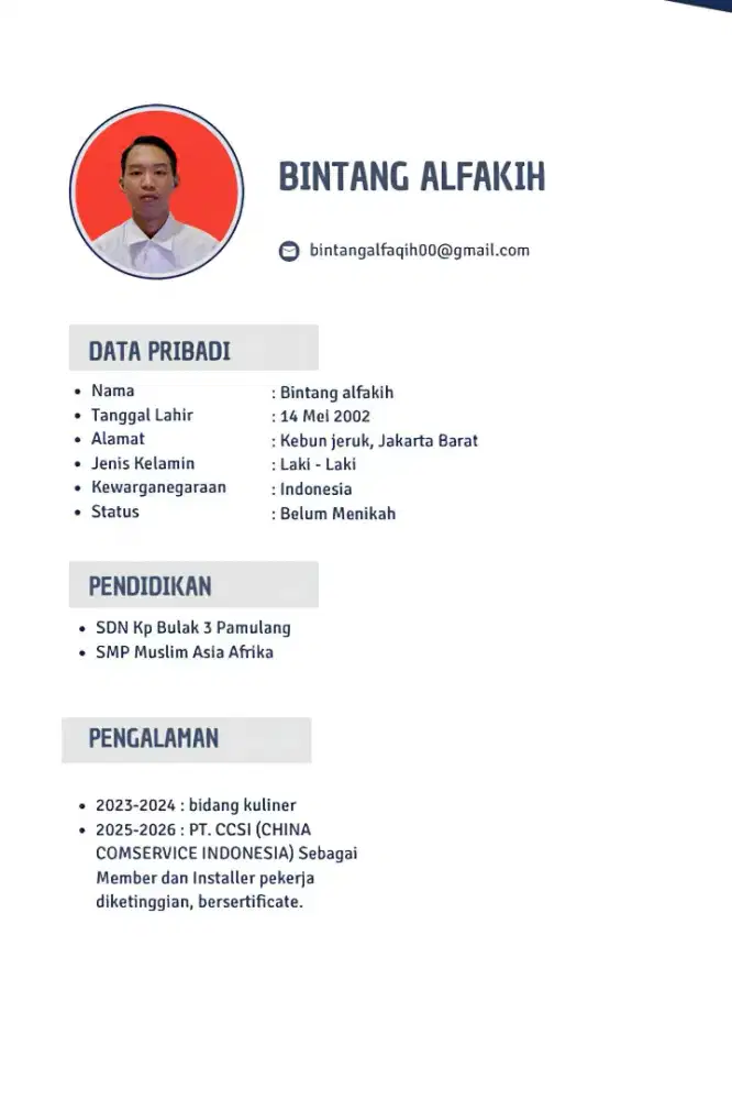 MEMBUTUHKAN PEKERJAAN