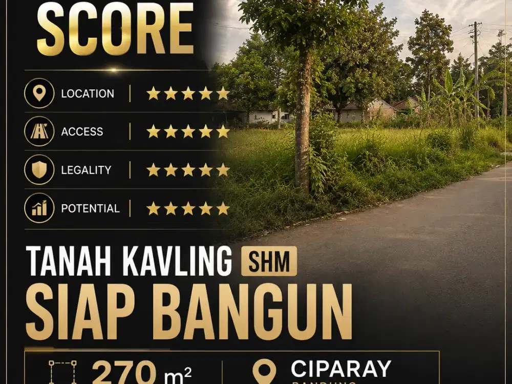 KAVLING SHM CIPARAY | LAHAN IDEAL UNTUK HUNIAN