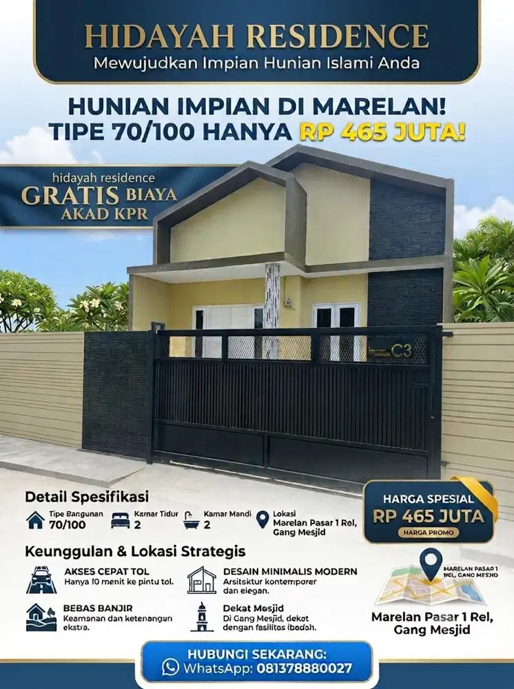 RUMAH MURAH DI MARELAN
