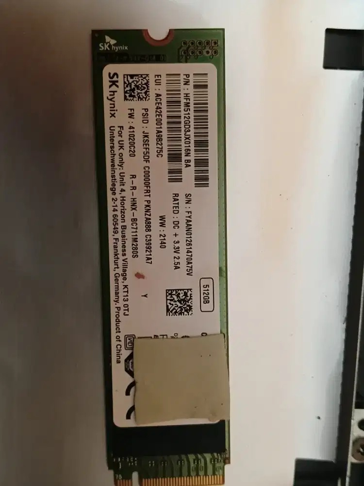 SSD SK hynix 512GB NVMe M.2 2280