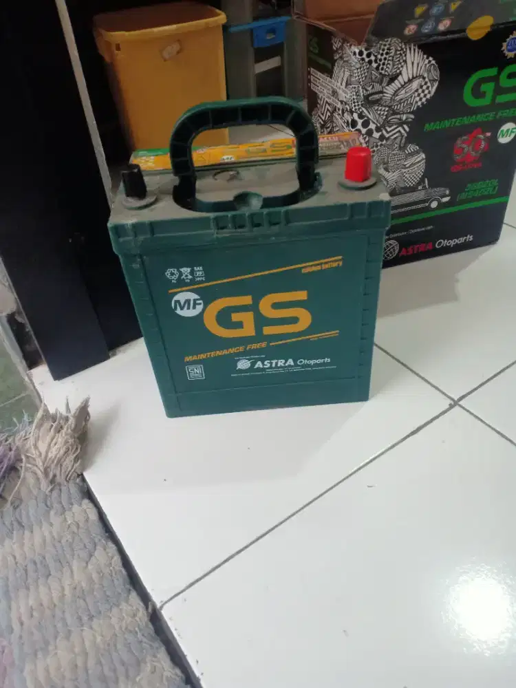 Accu bekas merk GS 35AH 12volt