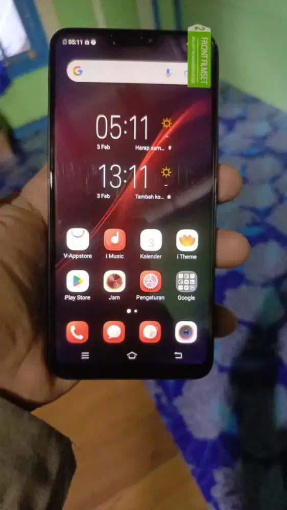 Jual hp baru murah Vivo V9 ram 4/64 layar 6,2 inch lengkap siap pakai