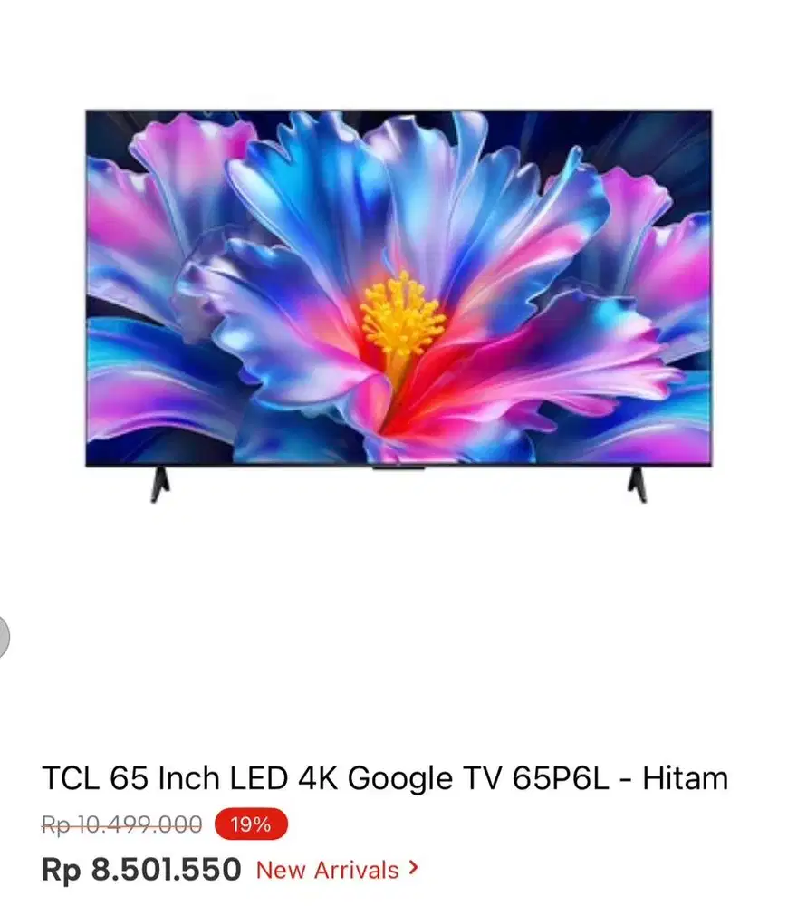 TCL GOOGLE TV 4K 65inci