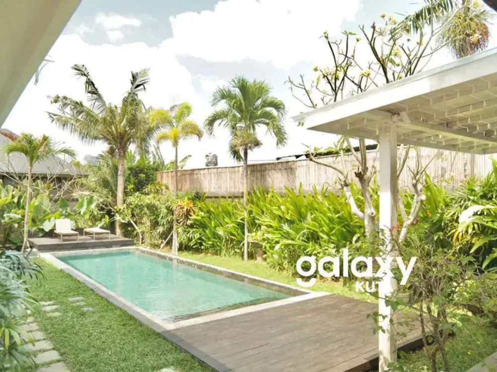 DIJUAL VILLA 4BR BERGAYA TROPIS BOHEMIAN DI TUMBAK BAYUH CANGGU BADUNG