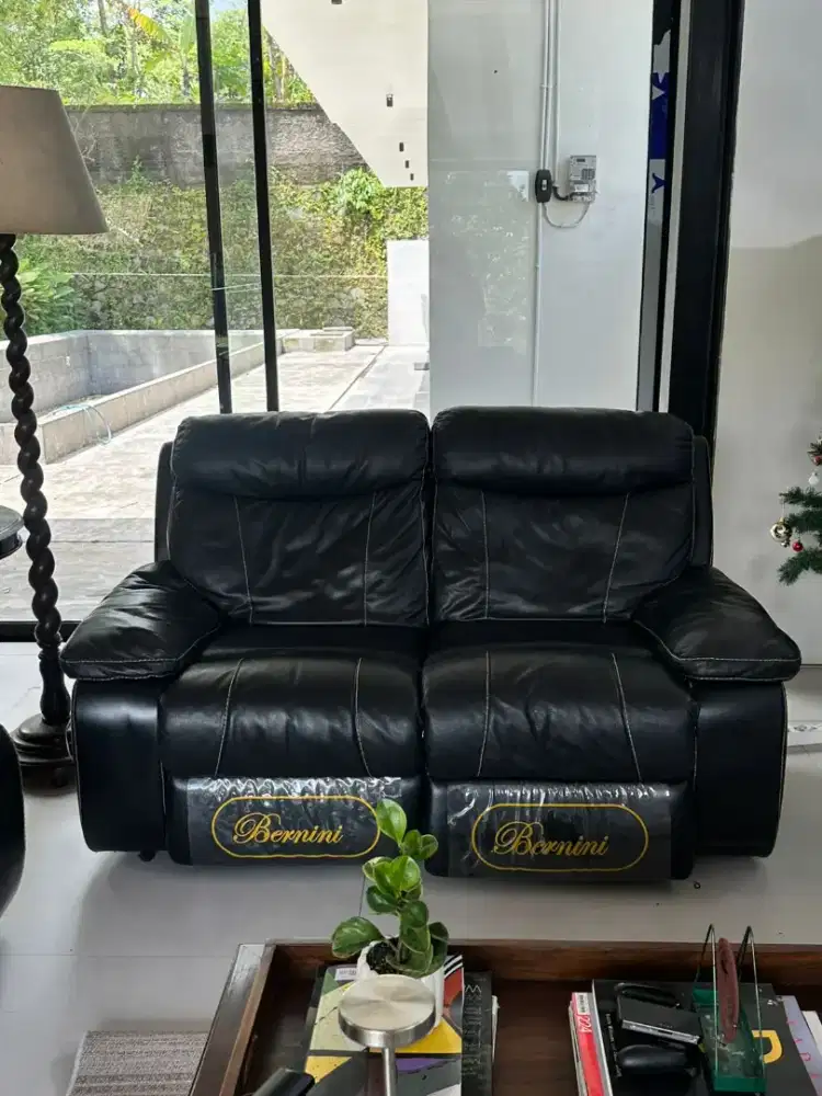 Sofa Bernini 1 set (2seat + 3seat) Full kulit+Elektrik