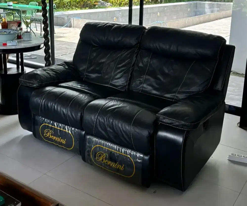 Sofa Bernini 1 set (2seat + 3seat) Full kulit+Elektrik