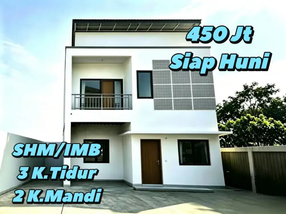 Rumah New 2 Lantai Free Biaya di Sukamaju Baru Tapos Depok - Dekat Pintu Tol Cisalak