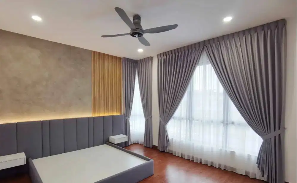 Gorden Vertikal/Vertical Blinds Roll/Roller Krey Wallpaper Dinding 3D