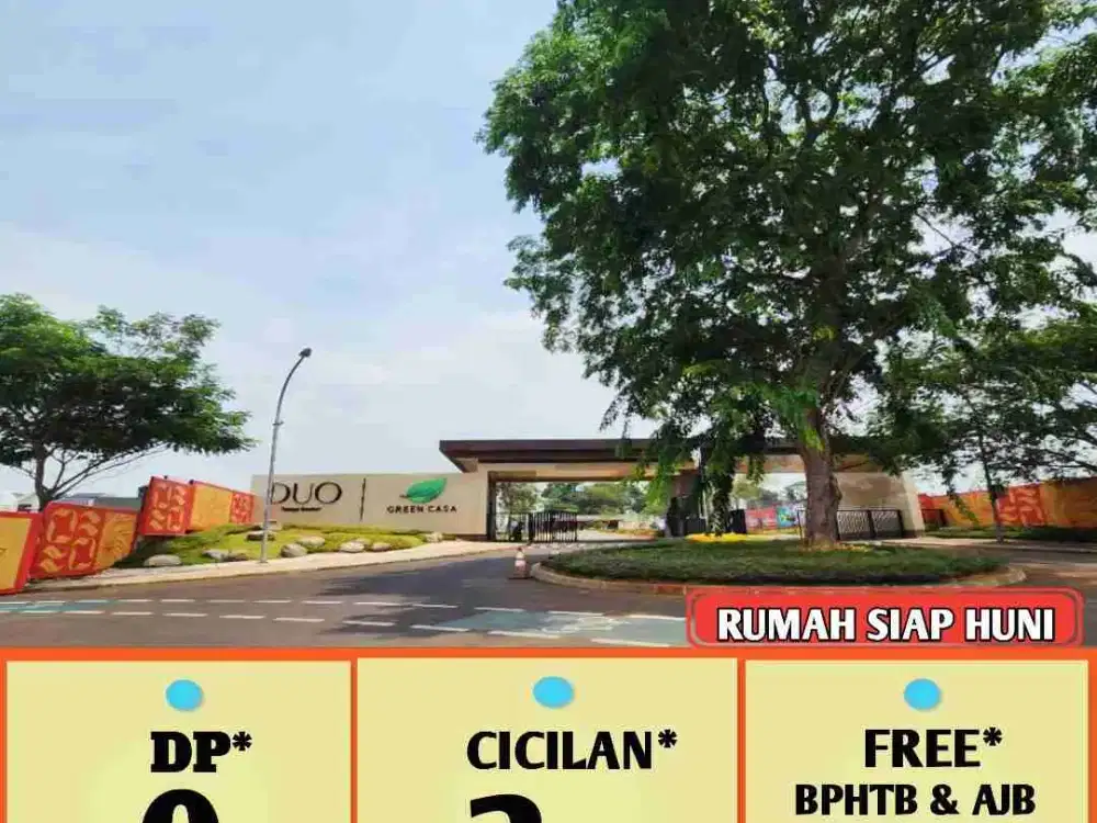 Rumah KPR Promo Dp CLUSTER DUO TELAGA BESTARI