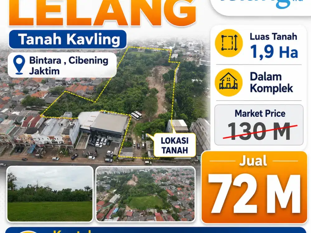 Jual Cepat Tanah Kavling Jl. KH. Noer Ali, Kp. Cibening Bekasi Barat, Kota Bekasi