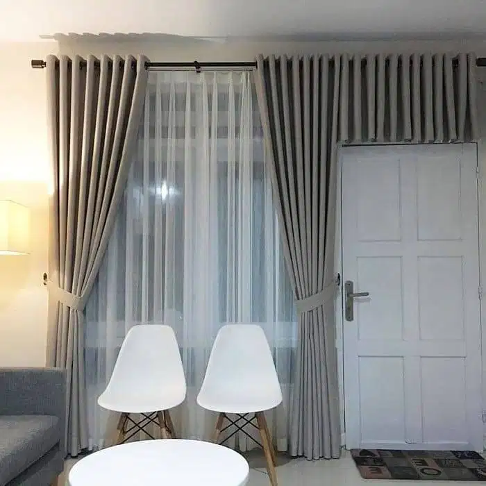 Gorden Vertikal/Vertical Blinds Roll/Roller Krey Wallpaper Dinding 3D