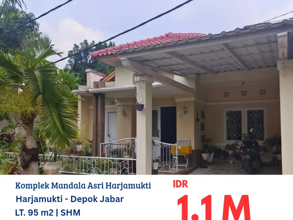 HFN0327 JUAL CEPAT rumah bagus masih dihuni di komplek Mandala Asri Harjamukti, Cibubur, Depok, Jawa Barat
