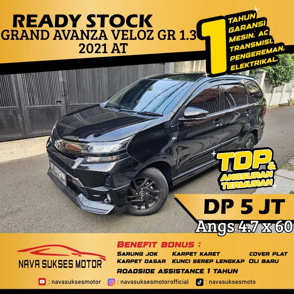 TDP 5jt TERMURAH Toyota Avanza Veloz 1.3 2021 AT