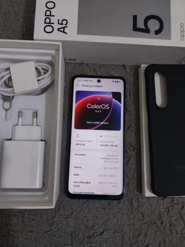 oppo a5 ram 8/256 fullset like new