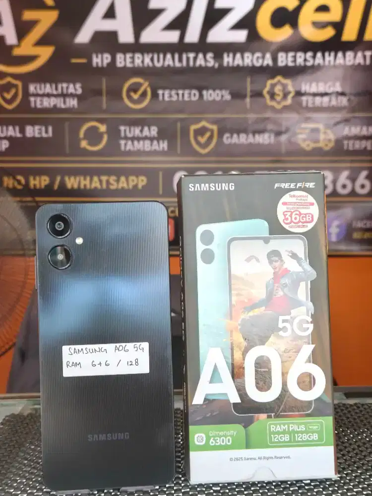 SAMSUNG A06 5G RAM 6+6/128