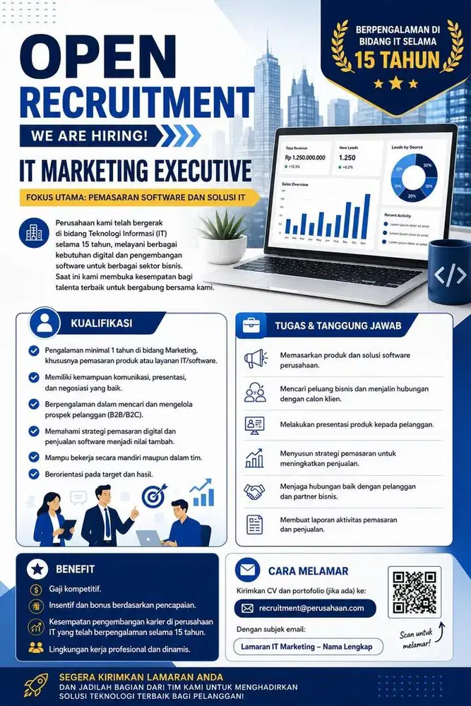 Pengalaman di bidang marketing minimal 1 tahun