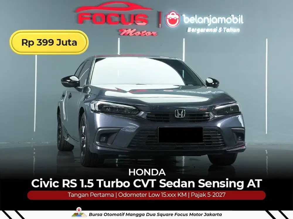 [ LOW KM 15RB ] Honda Civic RS 1.5 Turbo CVT Sedan Sensing 2023/2024