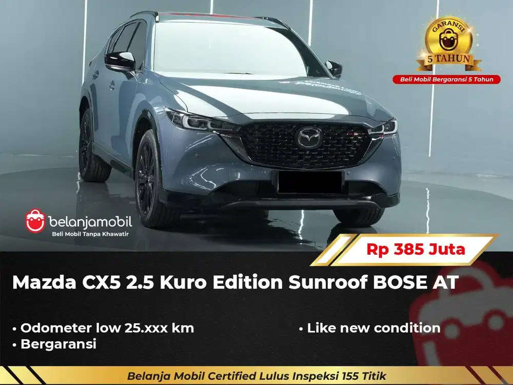 [ LOW KM 25RB ] Mazda CX5 CX 5 CX-5 2.5 Kuro Edition Sunroof 2022/2023