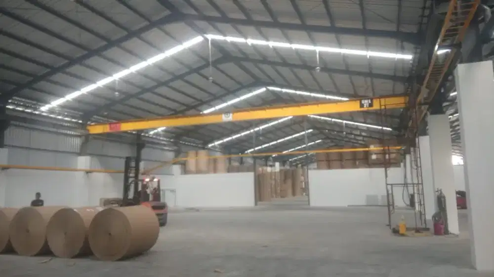 Hoist crane gudang pabrik