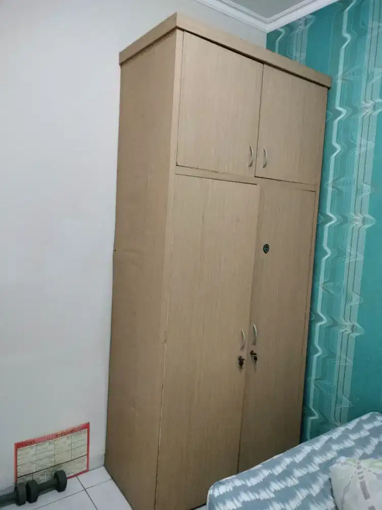 Lemari pakaian custom  2 pintu