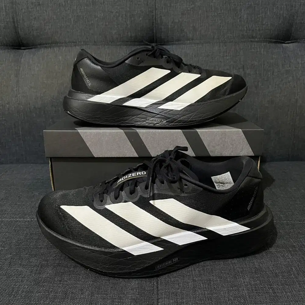 Sepatu Running Adidas Adizero EVO SL Size 43 1/3 second Origin