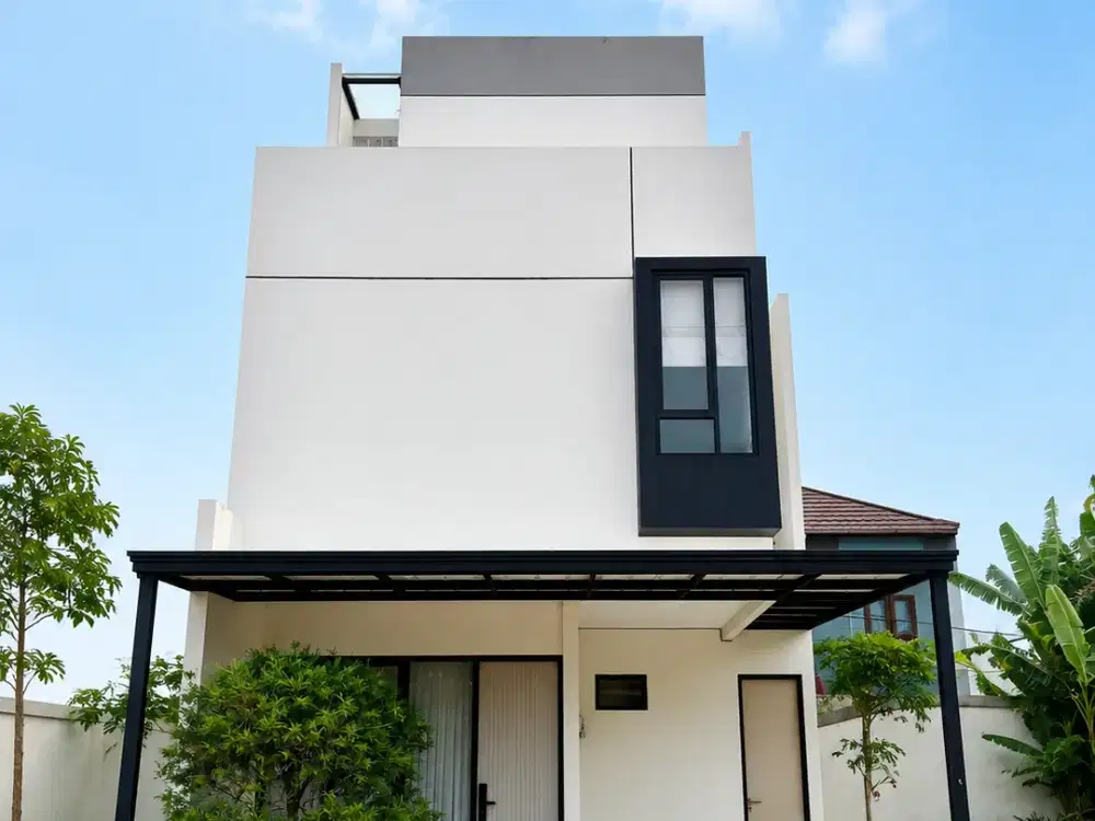 Rumah Baru Modern Minimalis 3 lantai di Pisangan, Cirendeu Ciputat Timur