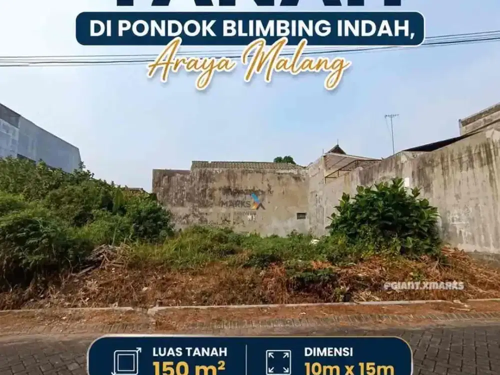 Tanah siap bangun di PBI Araya Malang