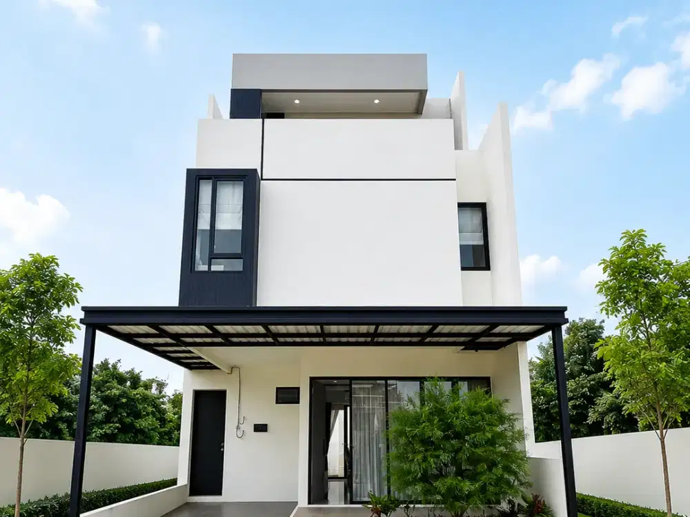 Rumah Baru Modern Minimalis 3 lantai di Pisangan, Cirendeu Ciputat Timur