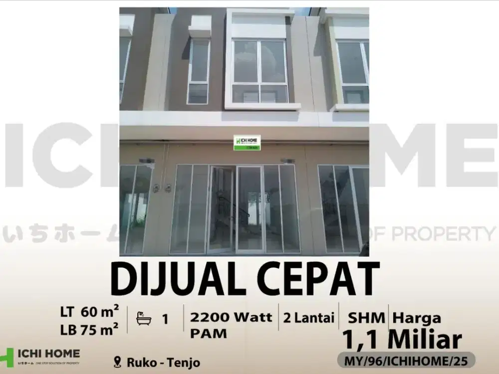 Ruko Strategis Dijual Cepat Sudah SHM di Tenjo Bogor