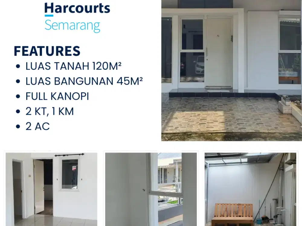 Disewakan Rumah Asri Siap Huni di Kawasan BSB City – LT 120m2, Full Canopy, Sudah Ada 2 AC
