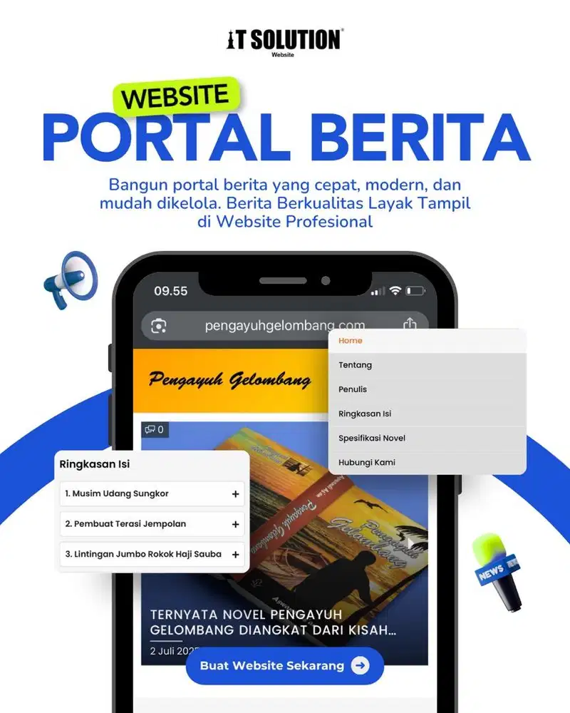 Pembuatan Website Portal Berita Profesional dan Responsif