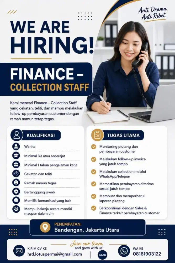 Finance - Collection Staff