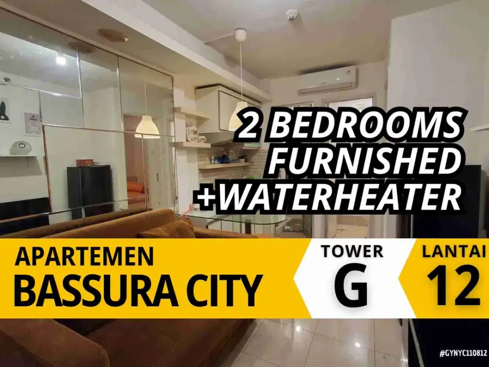 Sewa 2 Bedroom Furnished Bisa Bulanan Tower G Lantai 12 Apartemen Bassura City