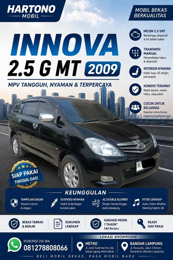 Innova 2.5 G MT 2009